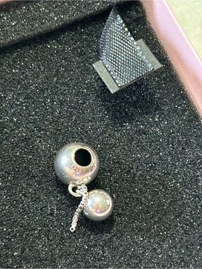 Pandora Sterling Silver Dangle Bead Charm - Silver